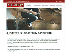 Tablet Screenshot of ajsafety.com.au